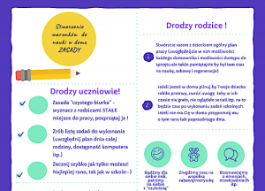 Tworzymy warunki do nauki w domu