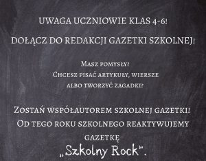 Gazetka czeka na współautorów